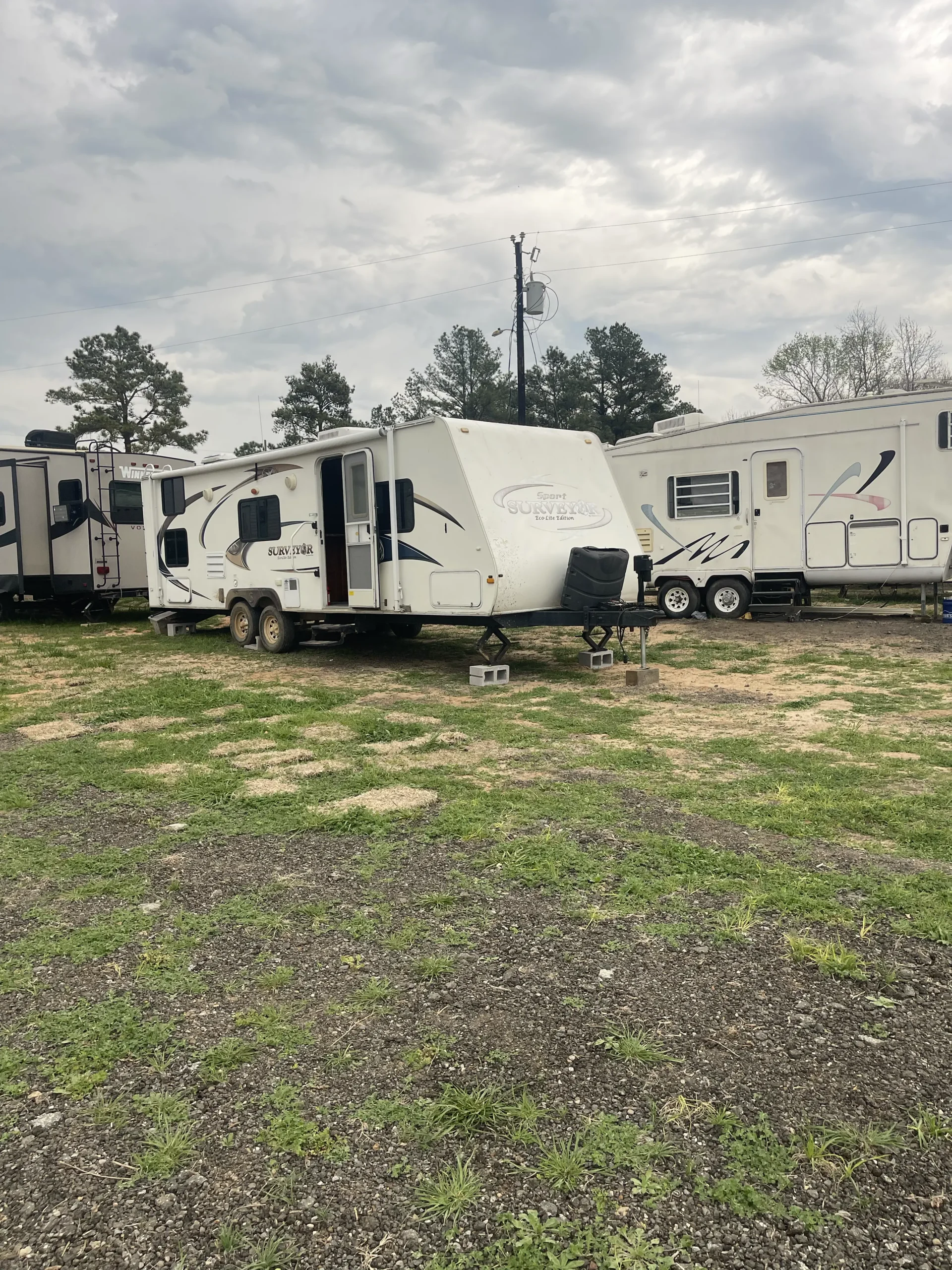 Surveyor — sold unit at Logan's Way RV Park